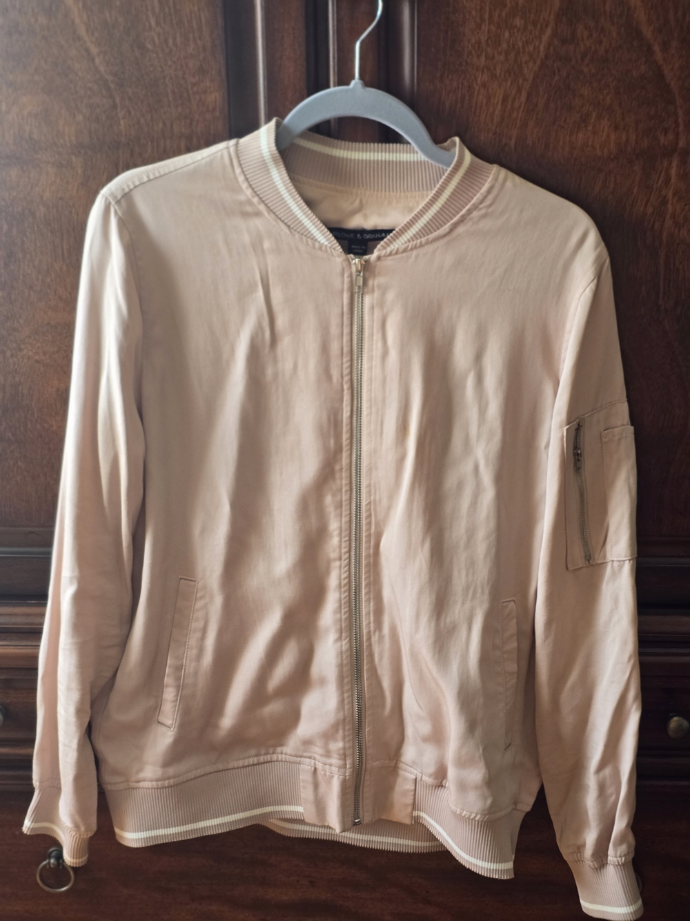Women’s Lightweight Blush Bomber Jacket